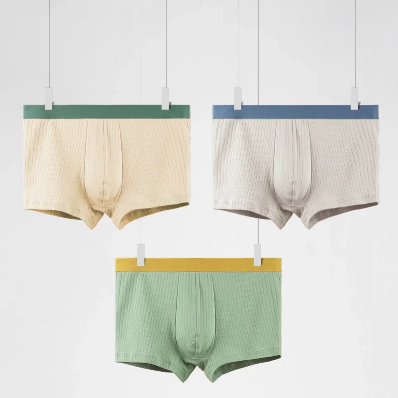 

3 шт., мужское нижнее белье, мужские антибактериальные хлопковые боксеры, летние тонкие шорты больших размеров, дышащие спортивные боксеры для мальчиков