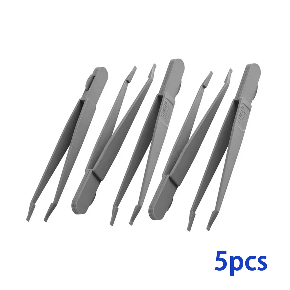 Инструменты для ремонта часов Пинцет двойного назначения для открытия задней крышки батареи часов Антистатический АБС-материал Многоцелевой пинцет