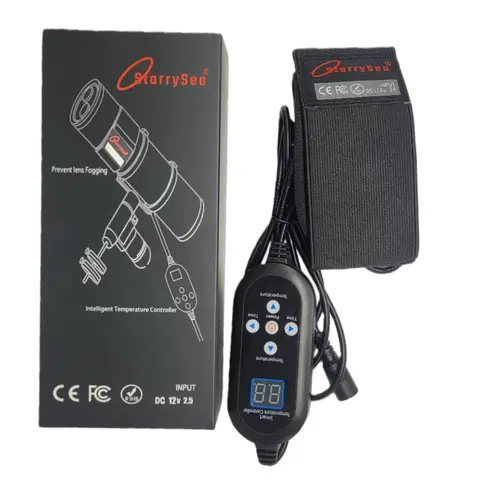 Starrysea Lens Dew Heater Heating Demister Strap 12V 2.5A DC5521 Port for Guide Scope/Finder/Eyepiece/Telescope/Camera Lens