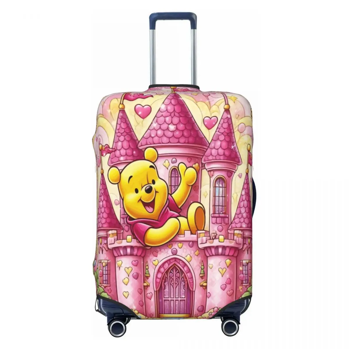 

Cute Bear Winnie The Pooh Travel Luggage Cover Elastic Suitcase Cover Protector Fit 18-32 Inch