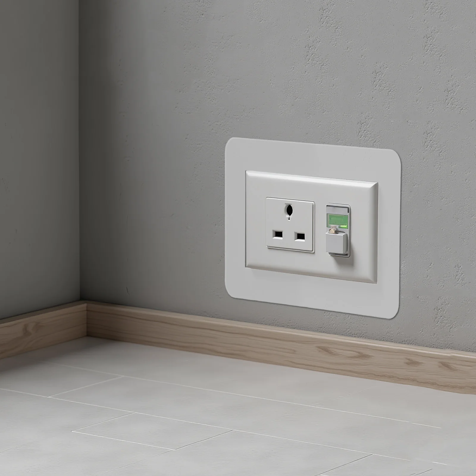 

Acrylic Switch Plate Cover For Light Outlet Decorative Panel Sticker Faceplate Trim Blank Surround Sticker Home Office Wall