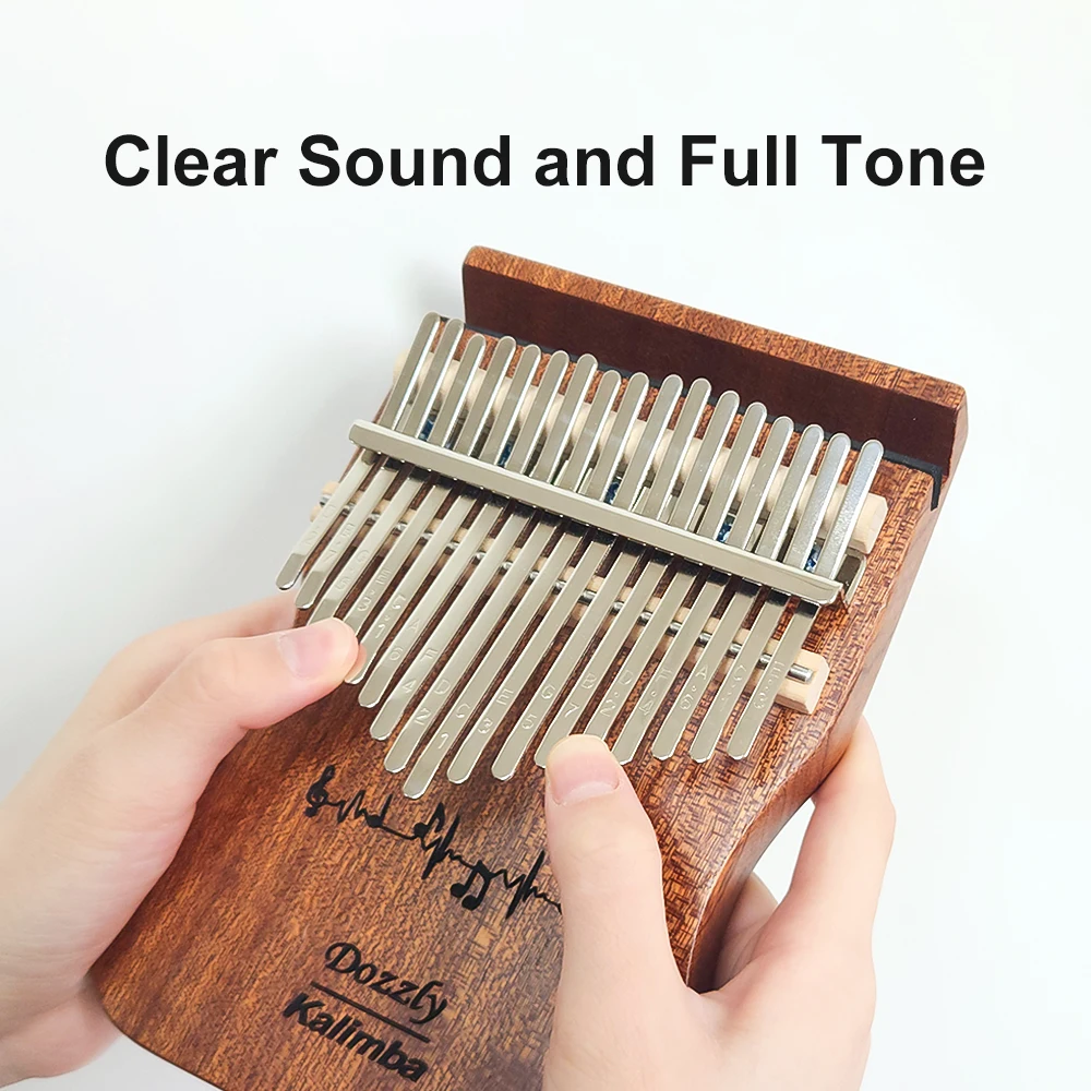 

Профессиональное 17-клавишное пианино Kalimba с большим пальцем, Sapele, пианино на палец, подарок для детей, взрослых, начинающих