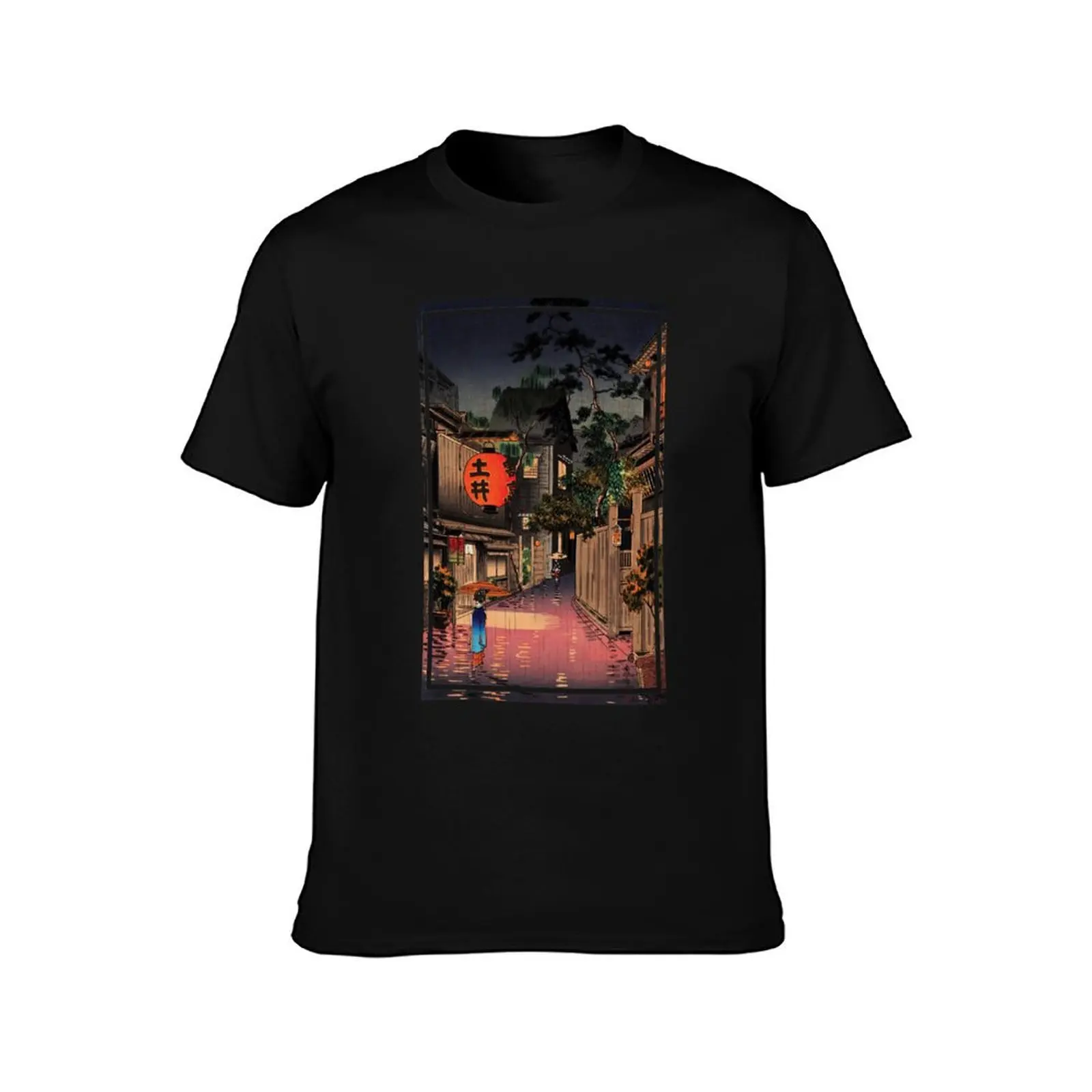 Ushigome Kagurazaka by Tsuchiya Koitsu T-Shirt Casual Soft Cotton Short Sleeve Tee T-Shirt