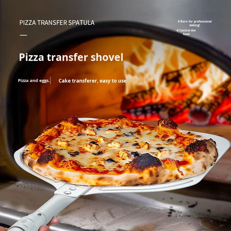 Classic Removable Metal Pizza Hamburger Turner Transfer Shovel Thickened Baking Tools Multifunctional Large Pizza Spatula