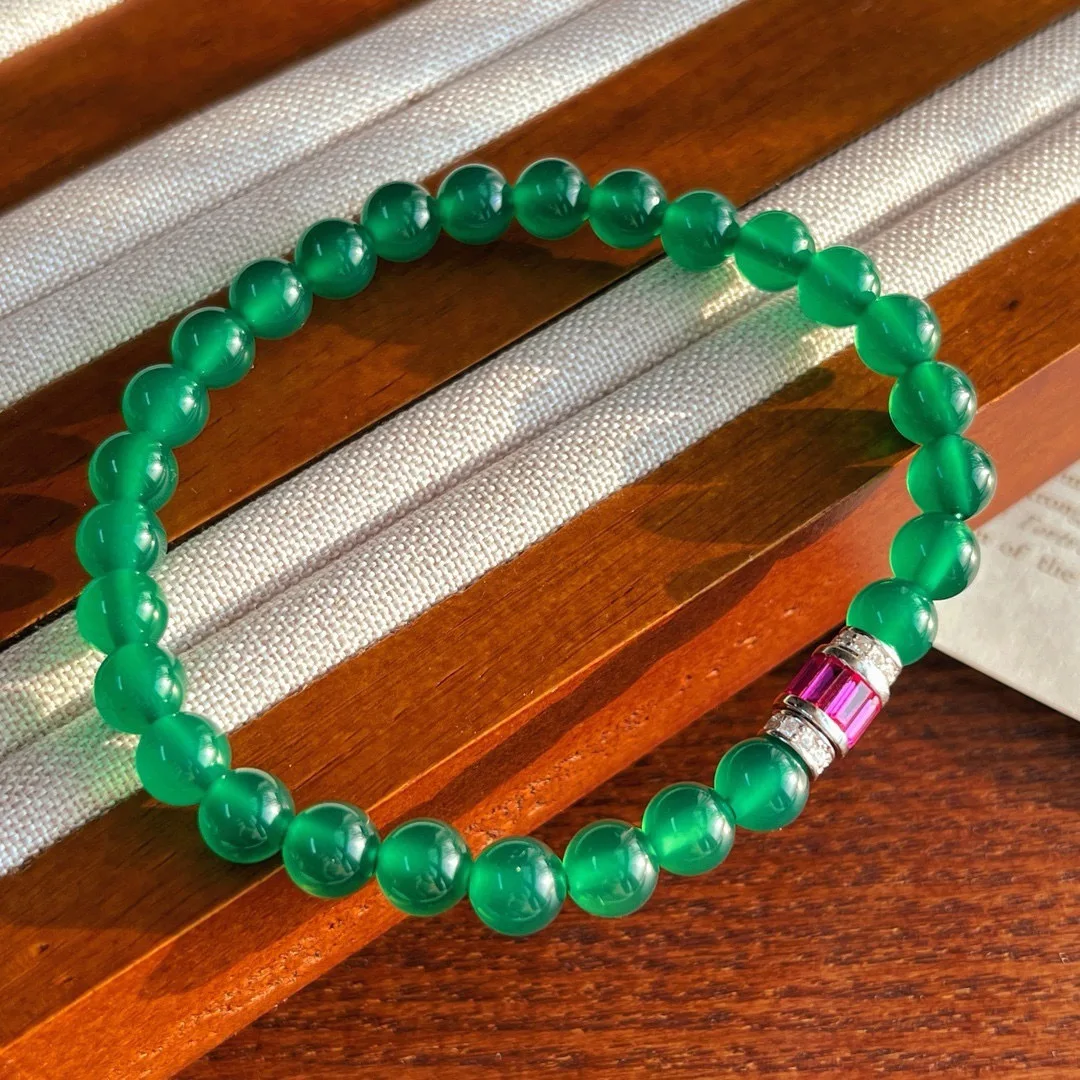 New 100% S925 Silver Inlaid Jade, Agate, Jade Marrow, Jade Bracelet, Chinese Style Bracelet, Daily Fashion, Wedding Jewelry