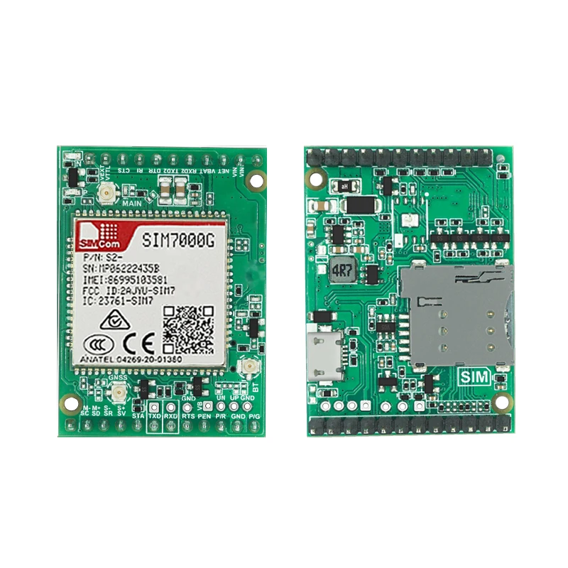 SIMCom SIM7000G LPWA Cellular Wireless Communication NBIoT GSM CatM Module SIM7000G Development Core Board
