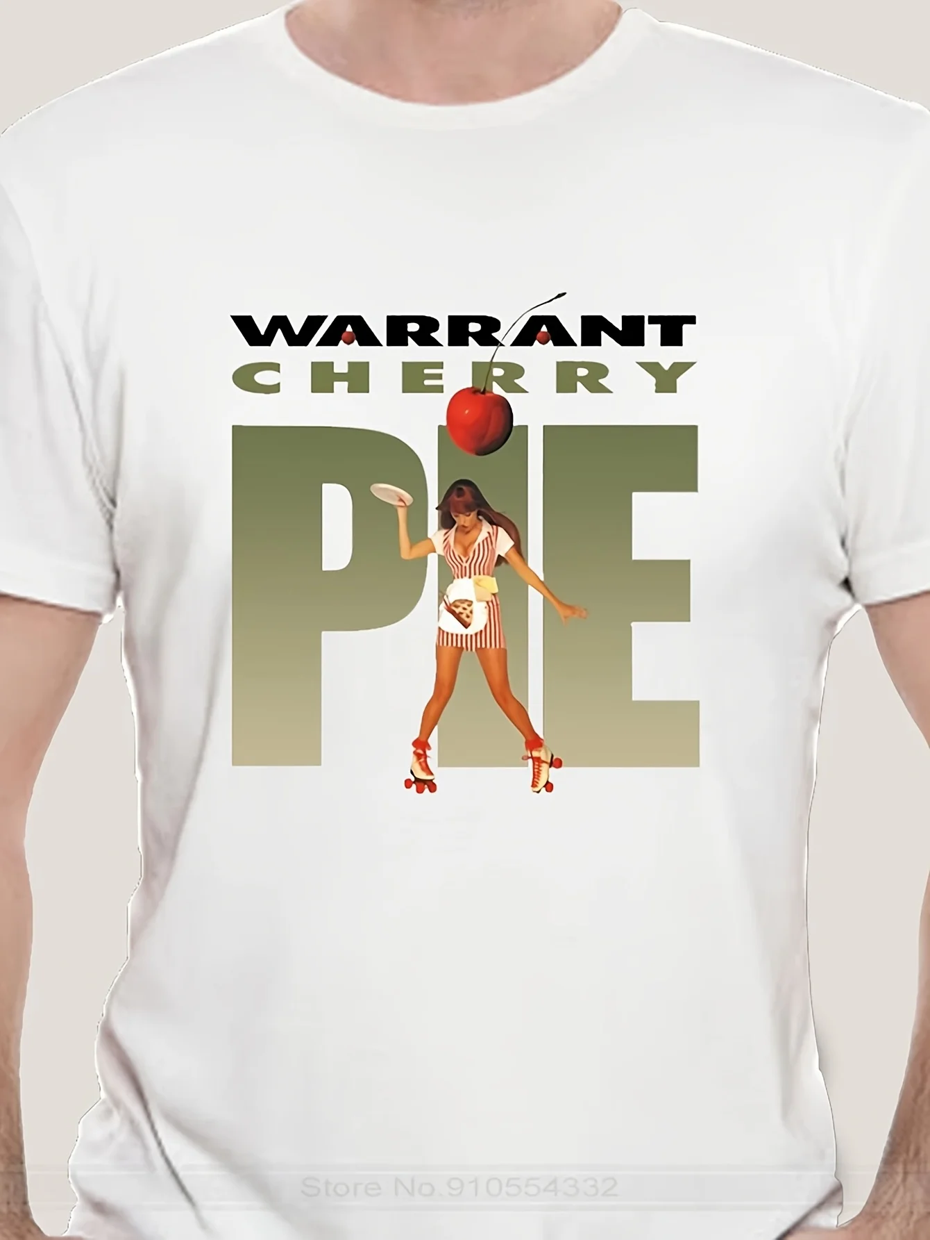 

MINNRI Men's Warrant Cherry Pie Rock Music Band T-Shirt fashion t-sdhirt men cotton brand teeshirt