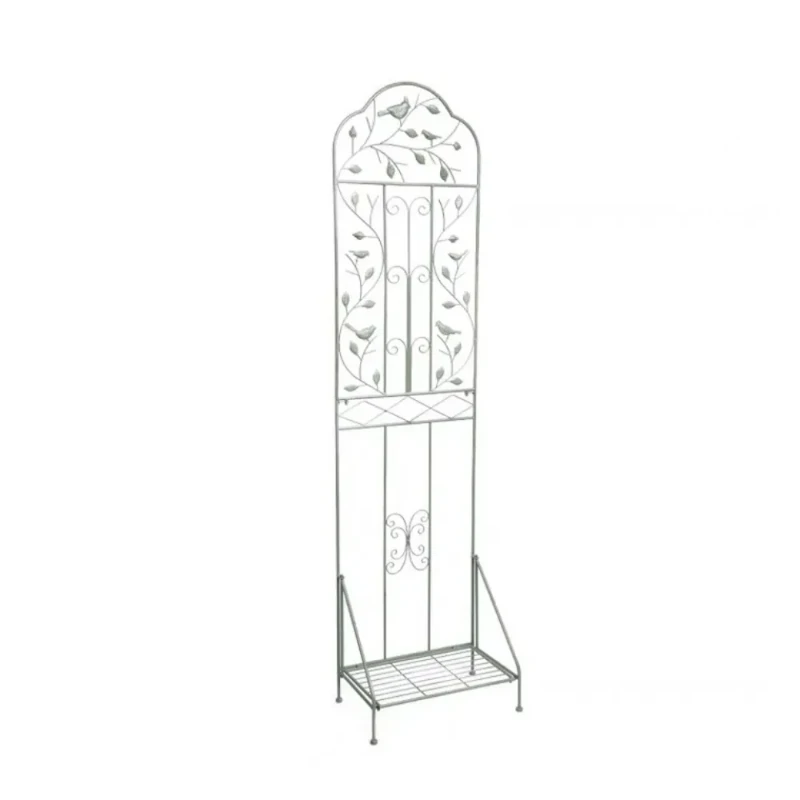 

Wrought iron new climbing vine flower stand with base Simple modern plant climbing rack outdoor garden courtyard