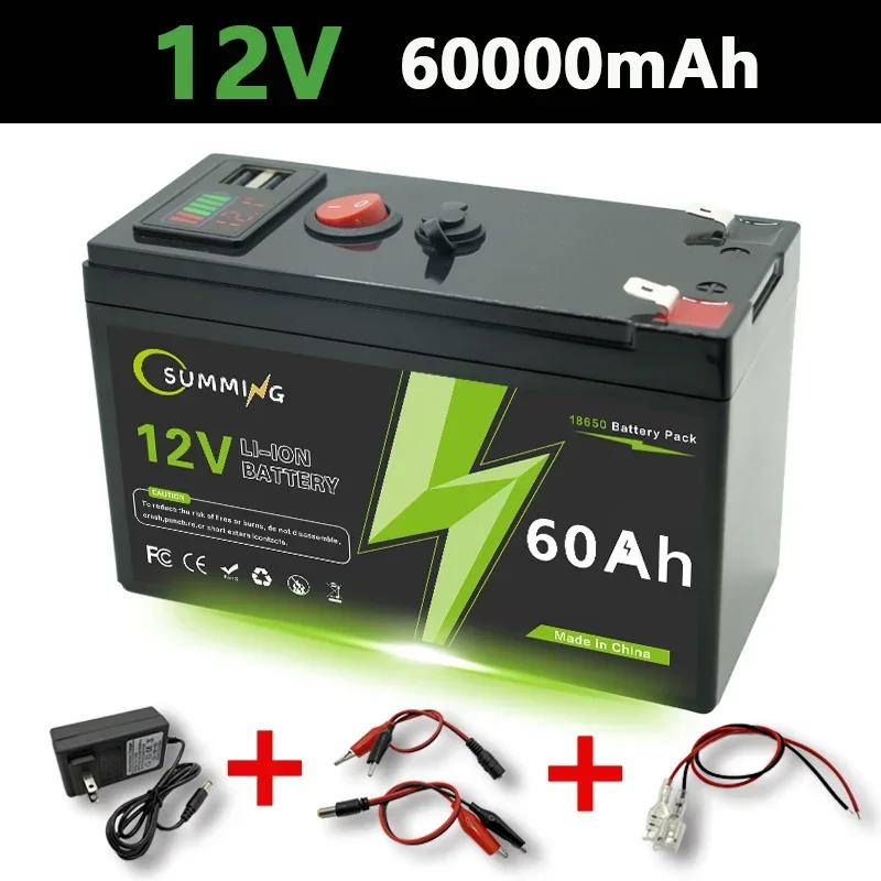 LiFePO4 12V 150Ah oplaadbare lithiumbatterij, ingebouwd BMS, perfect voor rit op speelgoed, zonnepanelen, viszoekers, elektrische wielen