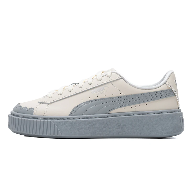 

Puma Basket Platform Pearl Wns Women's Classic Platform Thick-Soled Dad Shoes Low-Top Sneakers 398910-04