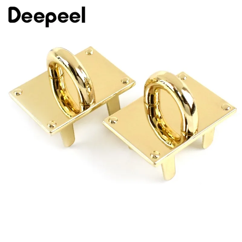 2/4Pcs Deepeel 30mm Gold Side Clip Buckles Bag Metal Lock Clasp O Ring Decor Snap for Handbag DIY Hardware Crafts Accessories