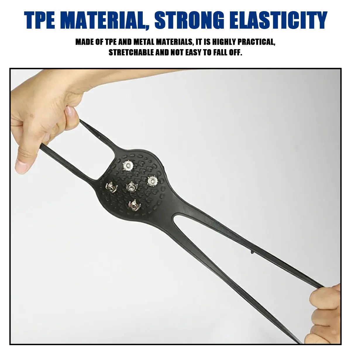 2 أزواج في الهواء الطلق 5 الأسنان الجليد القابض المضادة للانزلاق أغطية الحذاء النساء الرجال سيليكون التنزه تسلق المضادة للانزلاق سبايك القبضات المرابط