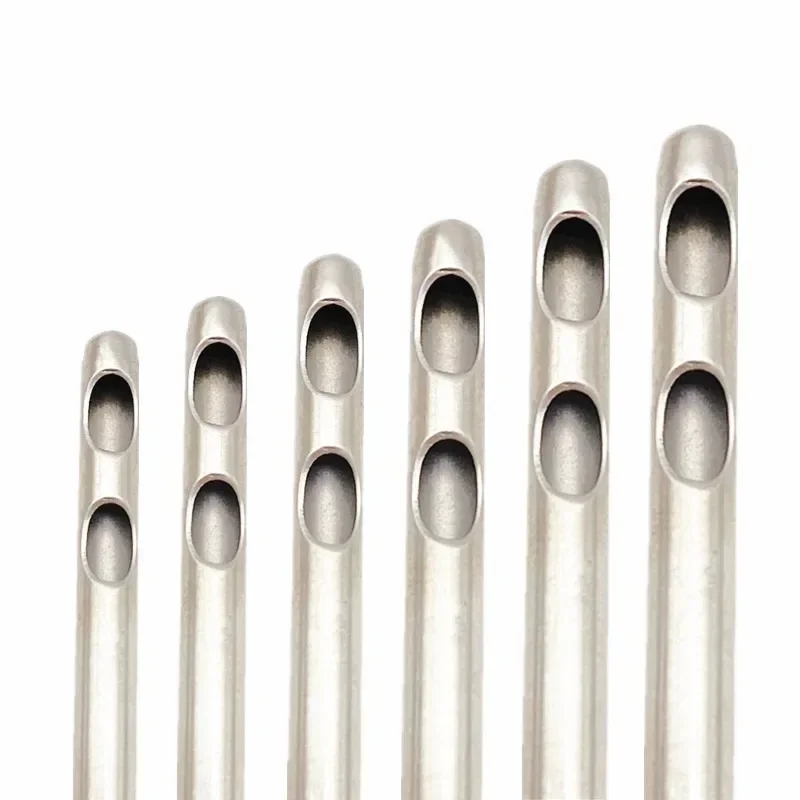 

Канюли для липосакции с двумя отверстиями, игла для переноса из нержавеющей стали, канюля для сбора жира для сбора стержней, новые