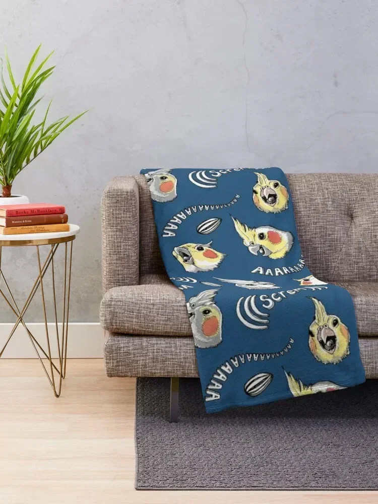 Cockatiel Screm Throw Blanket Extra Large Throw Warm Blankets