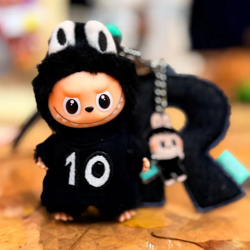 لدمى Labubu 4.0 V1 V2 V3 V4 الذكرى العاشرة المطرزة تي شيرت قصير الملابس ل Ropa Labubu الزي الملابس والاكسسوارات #1