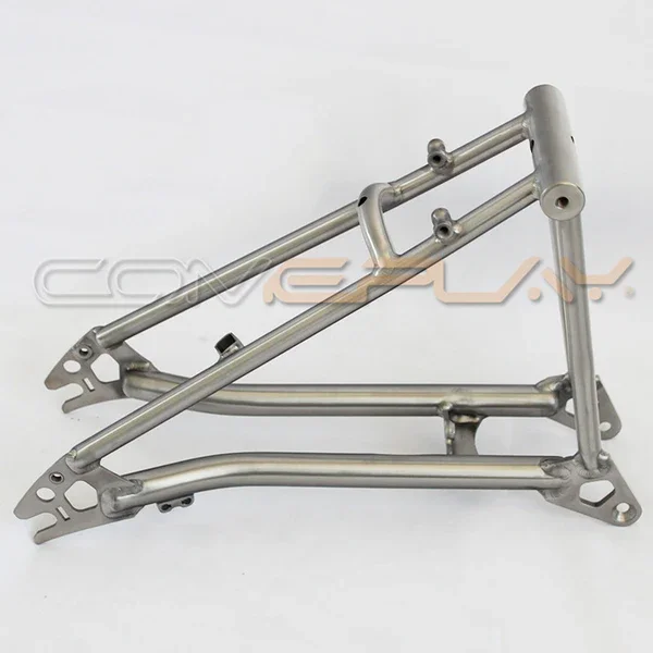 titanium folding bike P/T line compatible titanium rear triangle