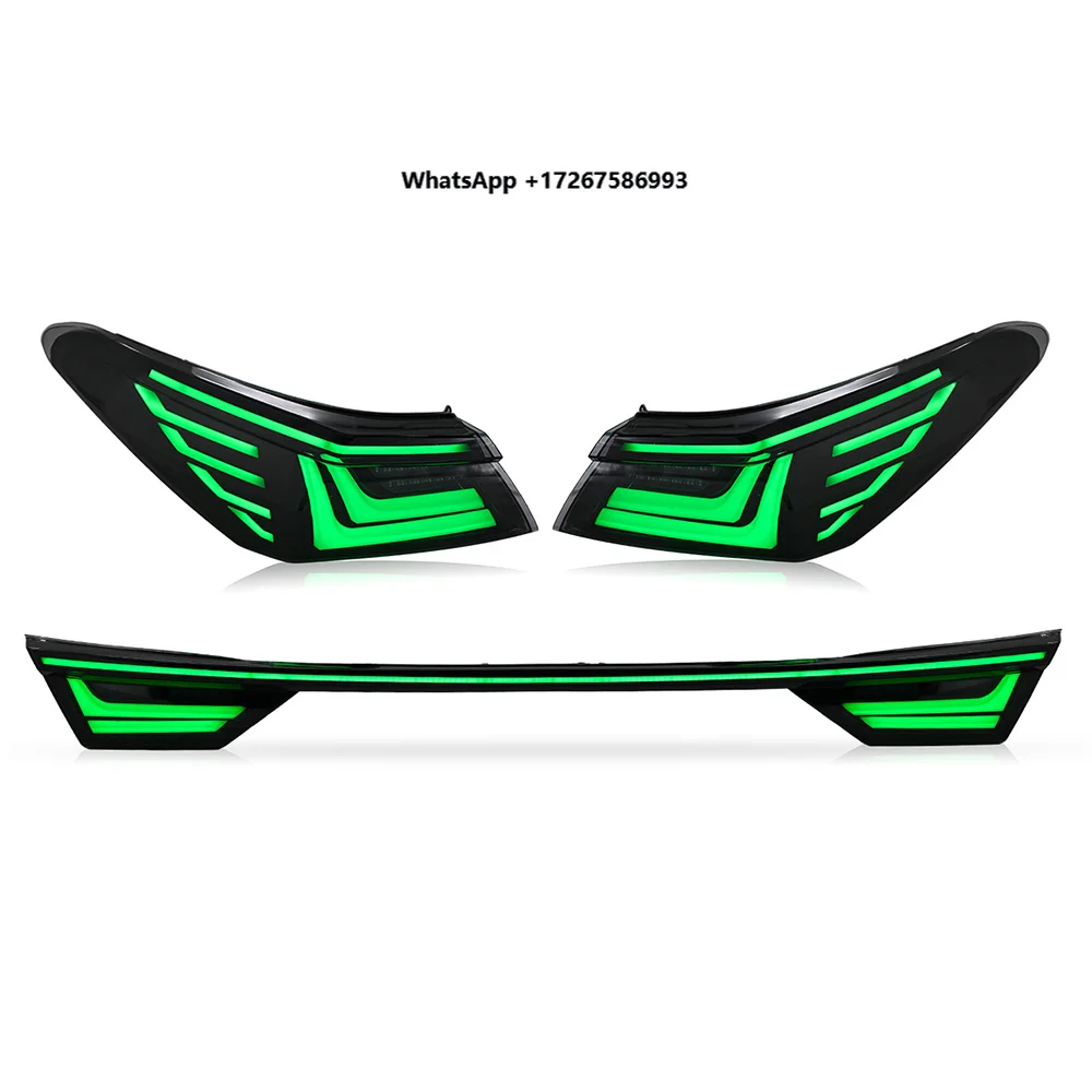 DK MOTION Car Led Taillights RGB Color Sequential for camry Mods Taillamp 8th 2018-2023 Accessories Taillamp