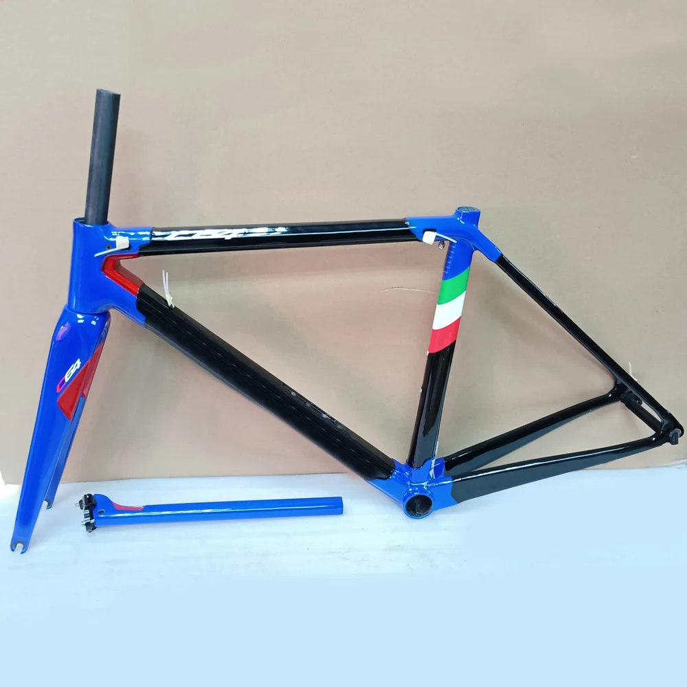 Carbon Road Bike Frame, Color Rim Brake, C64, 48 cm, 50 cm, 52 cm, 54cm, 56cm, Contact 28 Colors