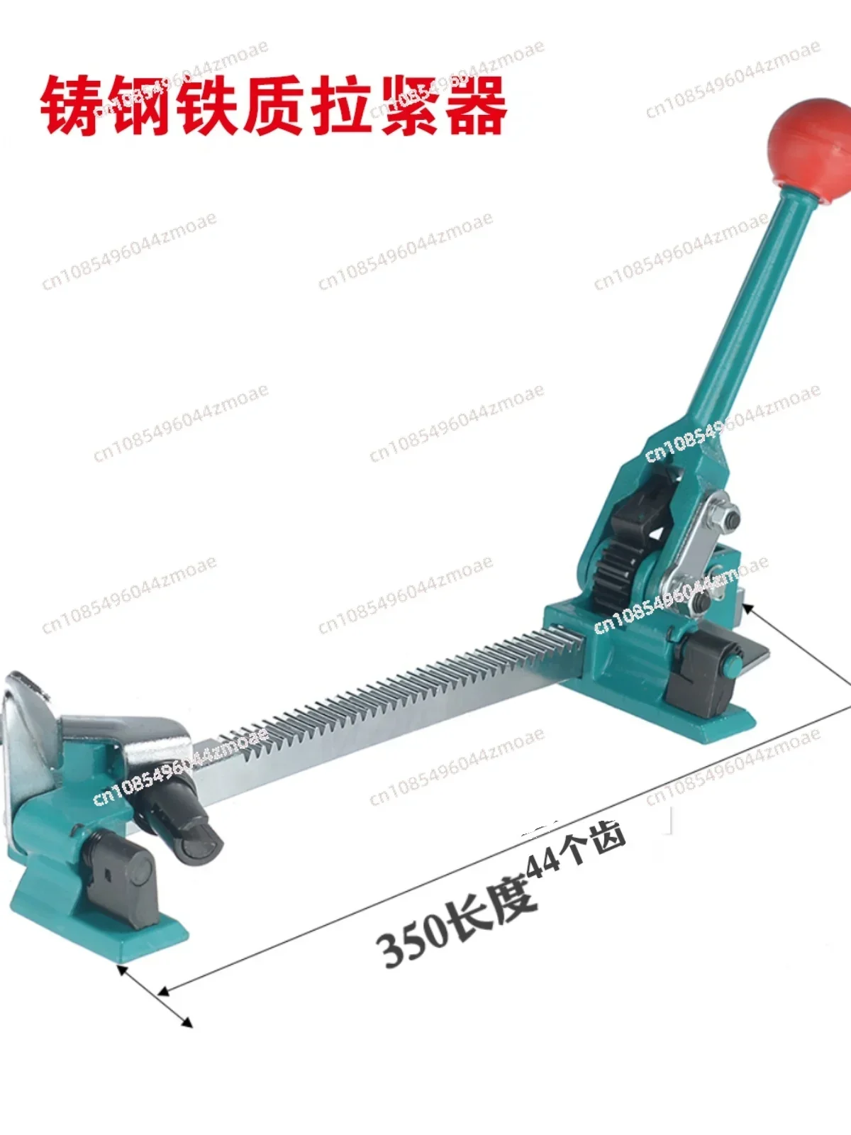 Weighted and lengthened large manual baler matching tensioner manual tensioner feeding spring