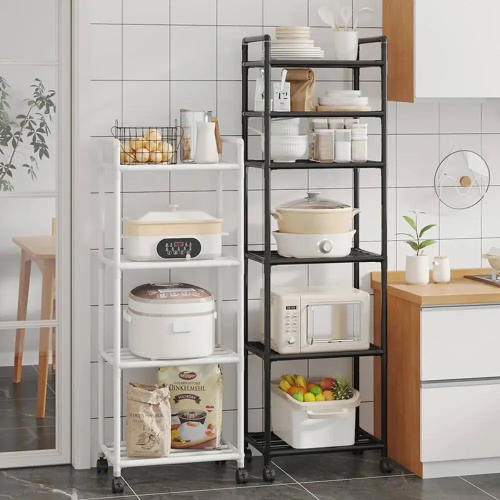 

Kitchen Multi-Layer Pot Rack, Household Floor-Standing Without Drilling Holes, Microwave Oven Storage Rack