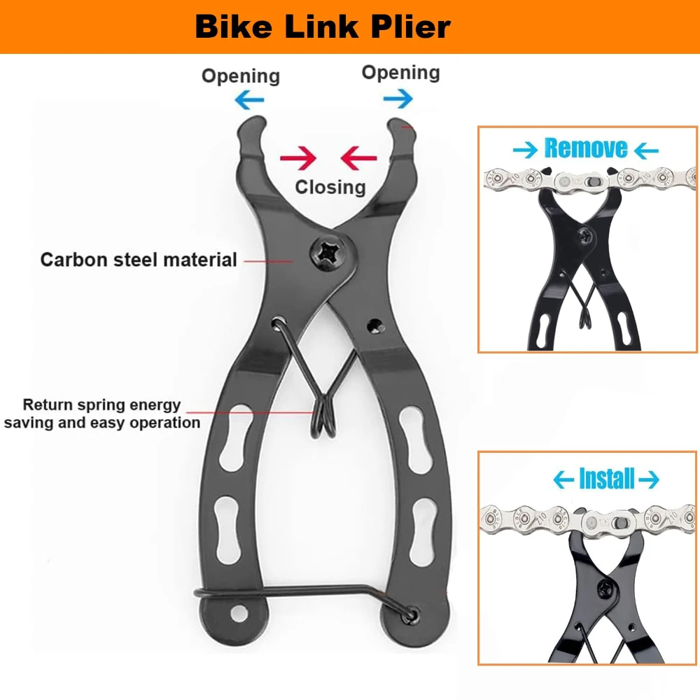 Bike Tool Kit Chain Breaker Cassette Lockring Remover for Bicycle Remover Wrench Chain Breaker Road Bike Maintenance Tool view 3