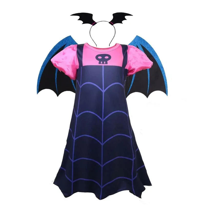 Dd122021 Vampirina Cosplay niña niños princesa vestido disfraz de Halloween carnaval fiesta disfraz máscara Vampiro