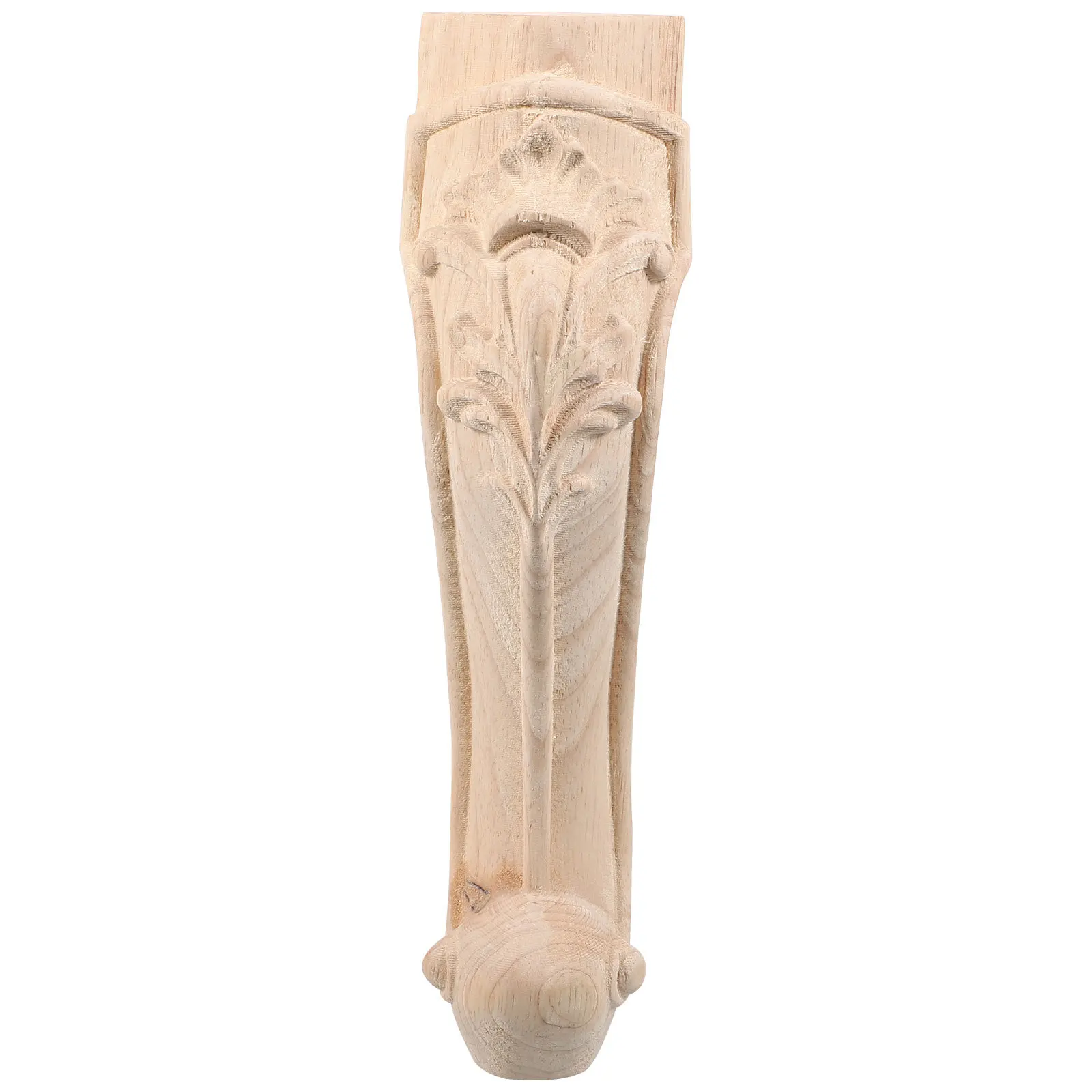 Wooden Furniture Leg European Style Carved Wood Sofa Chair Foot Replacement Table Legs Furniture Feet Wood Short Table Legs