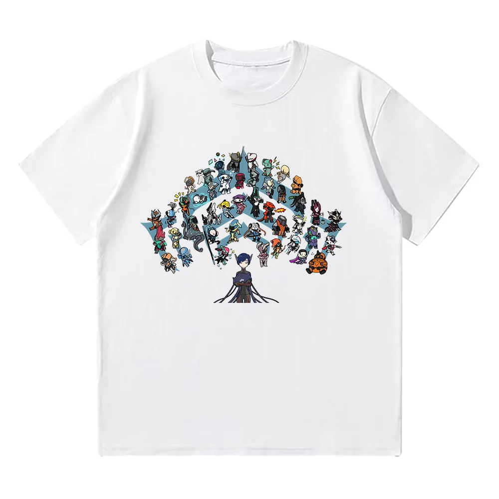 

Warframe Hot Game T Shirt Summer Comfortable Cotton Breathable Clothing Cartoon Print Creative Design Tee Unisex High Street Top