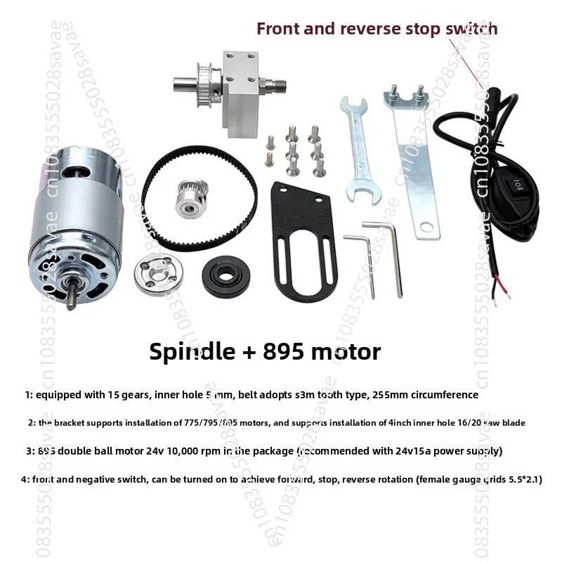 Lift Table Saw Spindle Micro Lift Table Saw Bearing Seat Diy Cutting Saw Depth Adjustment Kit 997 Motor Spindle Assembly
