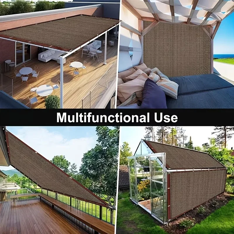90% Shade Density Garden Shade Net, Grommeted Mesh Sun Protection Tarp, for Plants, Patios, Garden Arbors, Greenhouses, Carports