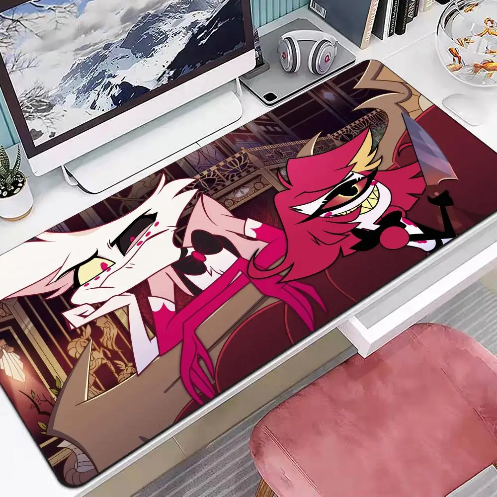 

Коврик для мыши с рисунком Хазбин в отеле, несколько размеров, большой квадратный коврик для компьютерной офисной игры, настольные коврики, резиновые противоскользящие коврики для мыши