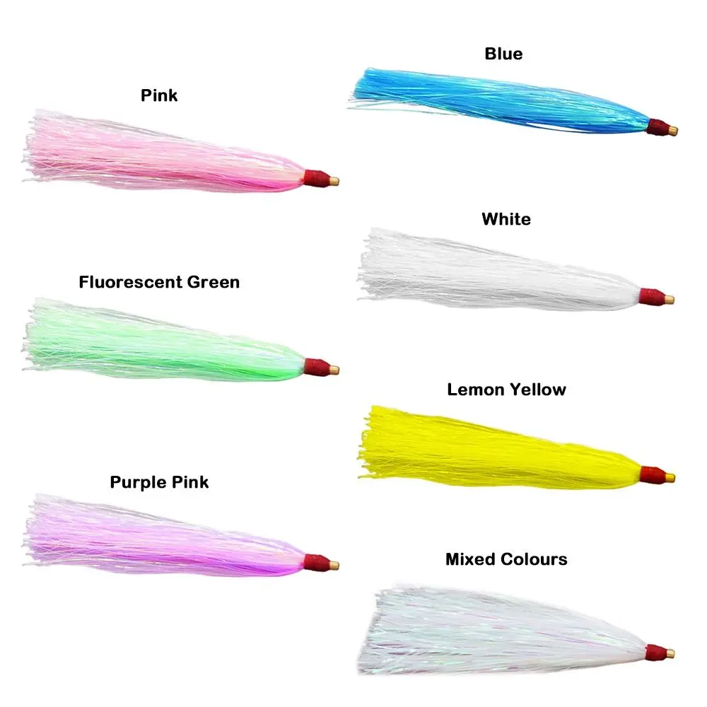 Bucktail Teaser Jig Kit Señuelos de Pesca con Falda Slip Flash - imagen 2