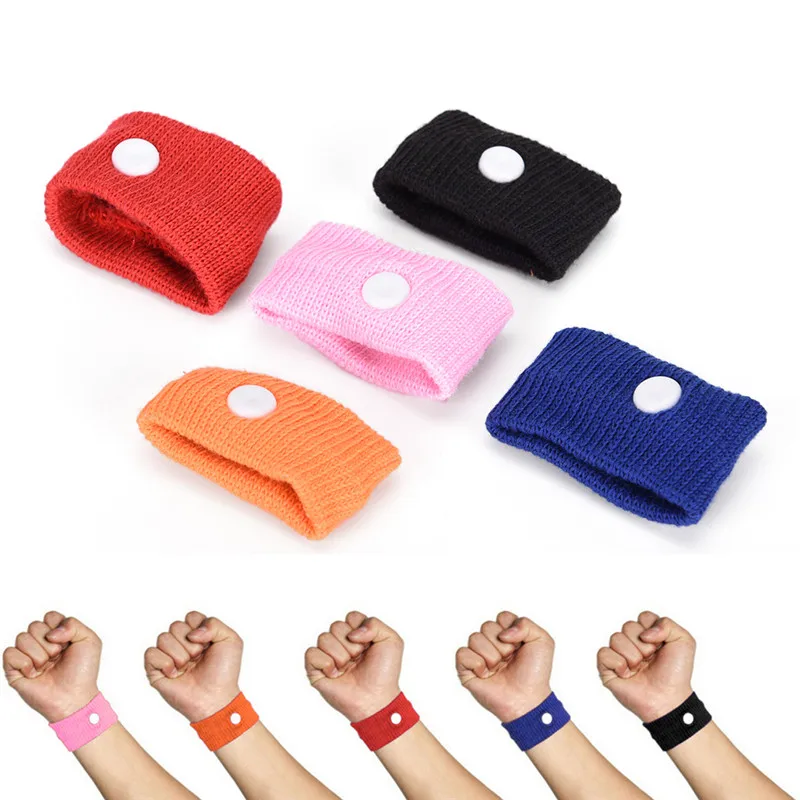 Muti-Color Travel Morning Sickness Wrist Band Anti Nausea Car Van Sea Plane Wristband Anti-motion Sickness Bracelet Strap Boats