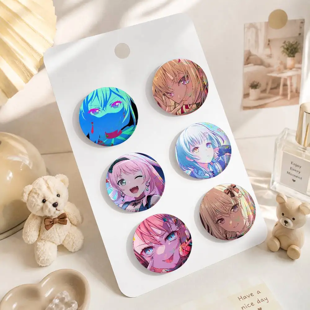 Bang Dd-reae-m A-Avs-e Mua-js-ica Creative Round Button Pins Badge Set Anime Movie Music Pattern Brooches For Bags Jackets