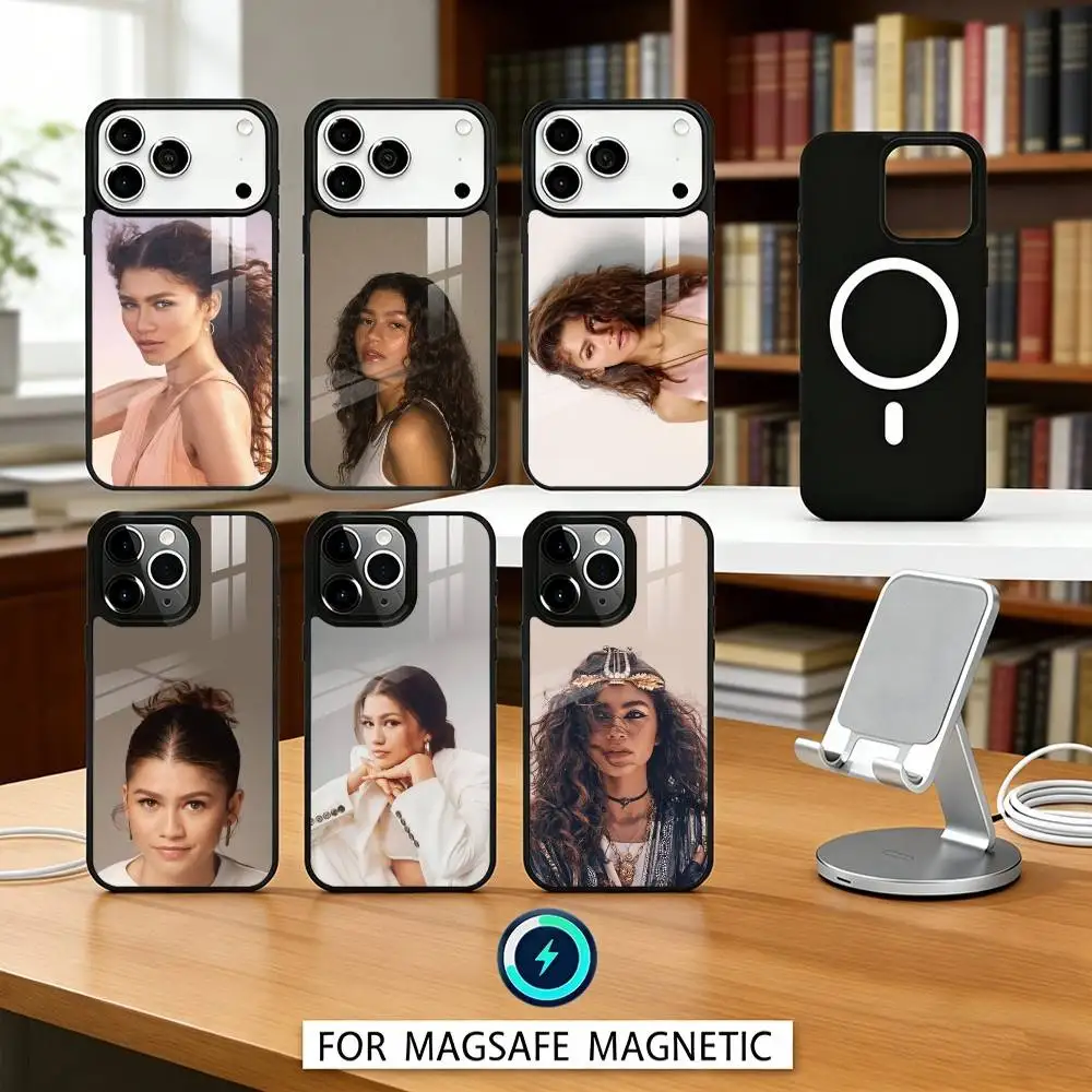 

Z-Zendaya Phone Case For iPhone 17,16,15,14,13,12,Pro,Max For Magsafe Magnetic Wireless Charging
