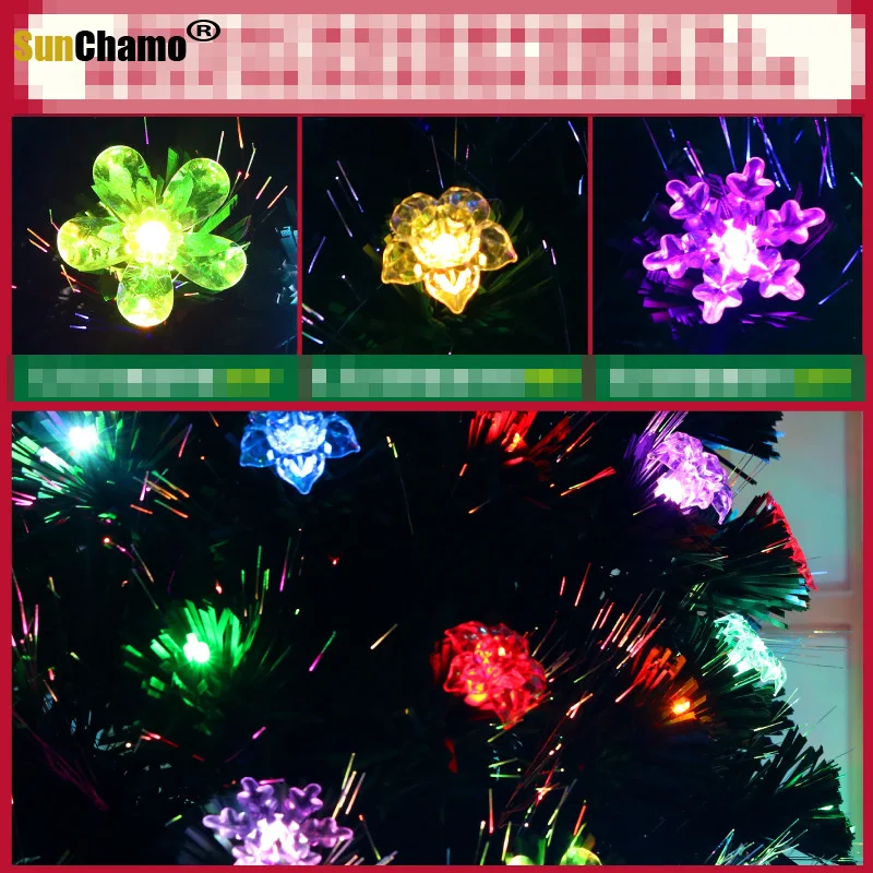 Luxury Encrypted Optical Fiber Christmas Tree LED Colorful Luminous Package Merry Decoration Gift Decor Decorations for Home image 5