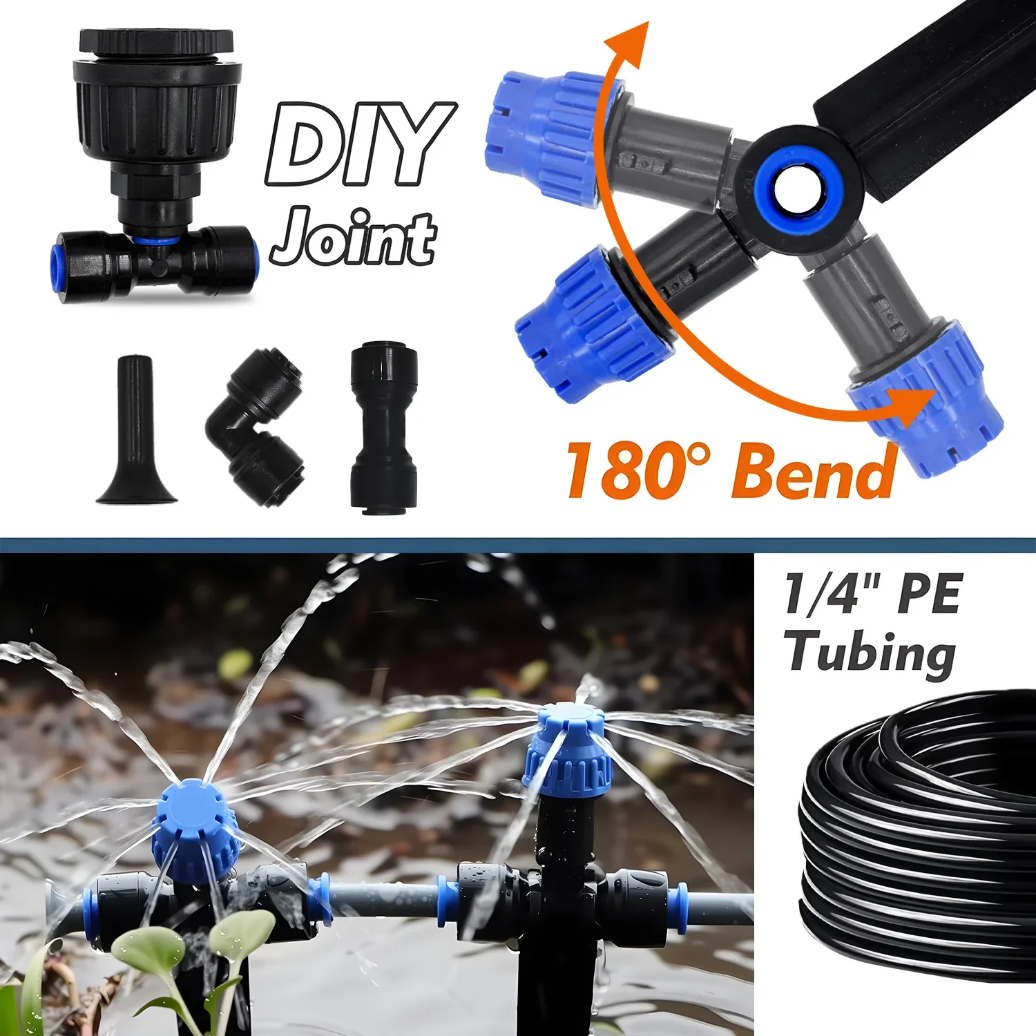 Garden Irrigation Watering Kit 1/4