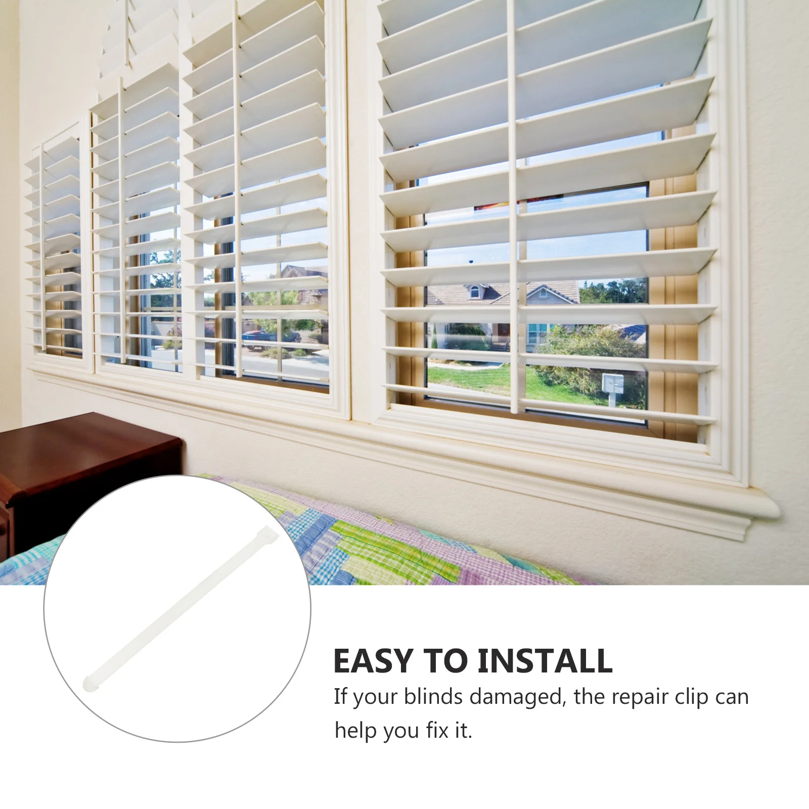 

100pcs Curtain Vertical Blinds Parts Repair Clips For Broken Blind Vertical Curtain Spares Connection Slats Easy Install