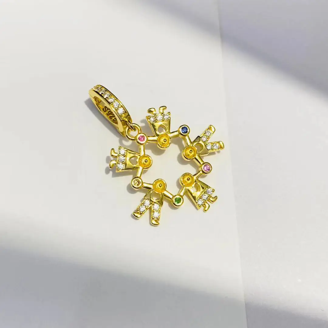 Wholesale S925 Sterling Silver Pendant Mount Base Mountings Findings Parts Fittings Accessories for 3-3.5mm Pearls 5pcs/lot