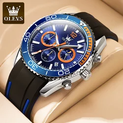 OLEVS 9916 Sports Chronograph Quartz Men's Watches Waterproof Luminous Calendar Man Wristwatch Fashion Moonswatch Watch For Men