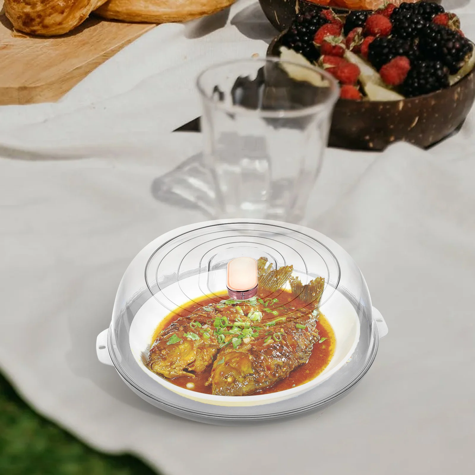 

Foldable Food Cover Kitchen Tent Vegetable Protector Clear Plates Dining Warm Insulated Sealing Storage Cookware Set