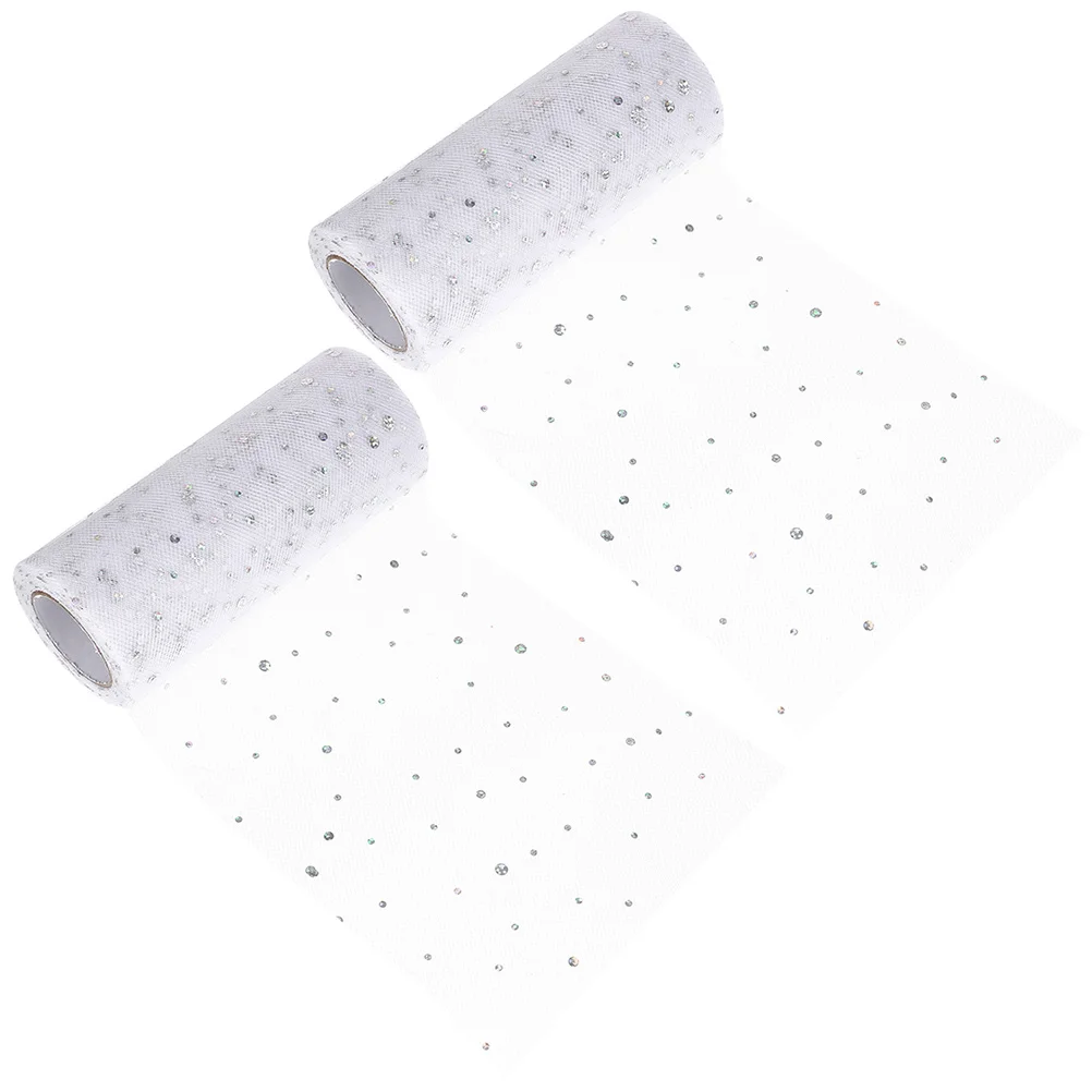 

Mesh Roll Decorative Fabric Glitter Trim Gauze Patch Sewing Applique Tulle Ribbon DIY Embroidery Clothing Accessory Costume