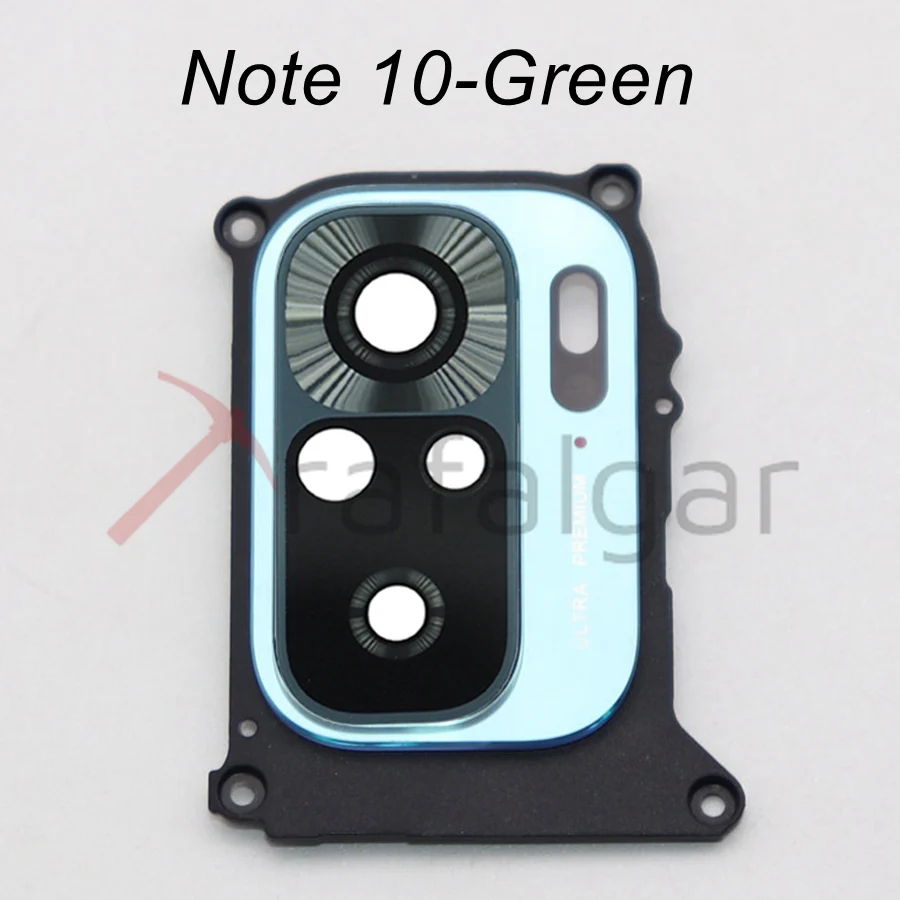 Trafalgar Rear Back Camera Glass Lens Cover For Xiaomi Redmi Note 10/Note10 Pro 5G Camera Glass+Frame Holder Bezel Replacement