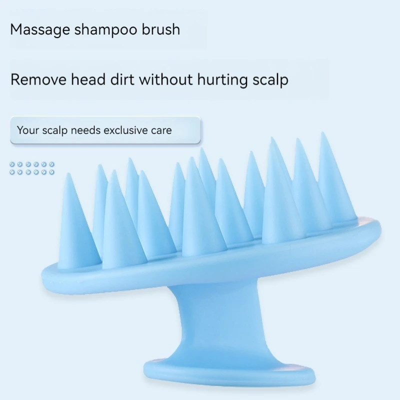 Massage Silicone Comb Head And Face Massage Balancing Oils Provide Gentle Massage Compact Size Streamlined Design Massaging Comb