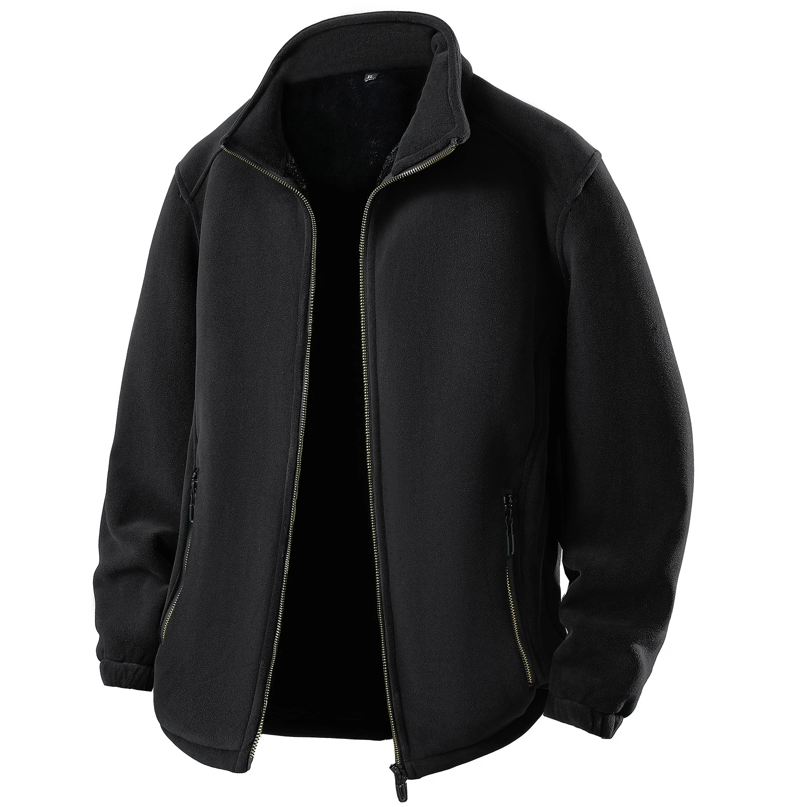 

Мужская флисовая походная куртка больших размеров, однотонная ветрозащитная ветровка для кемпинга, охоты, треккинга, рыбалки, толстые флисовые куртки для мужчин