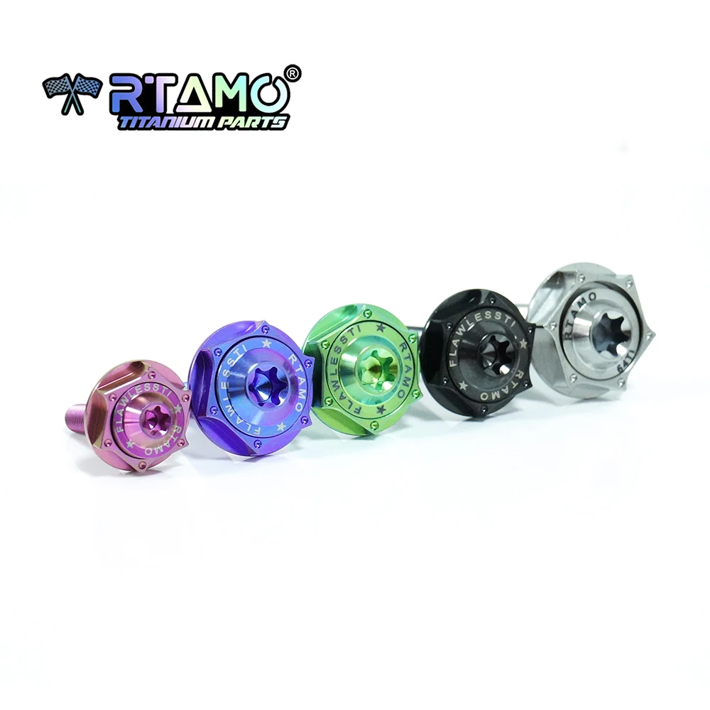 RTAMO Gr5 Titan-Unterlegscheibe M6 M8 M10 Dichtung Universal für Motorrad Fahrrad Modifizierte hochfeste Unterlegscheibe – Detail 4