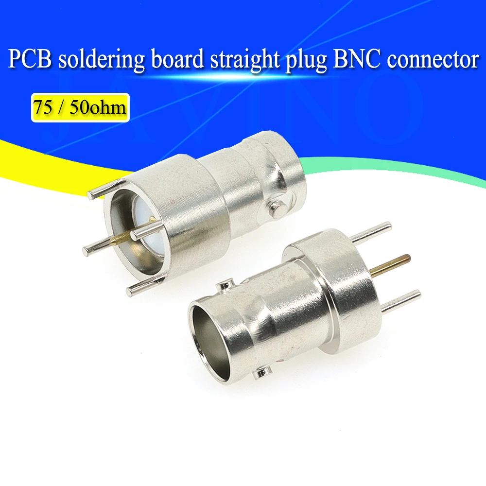 BNC-KE copper BNC/Q9 female PCB soldering board straight plug BNC connector four-legged soldering board BNC female seat 50 ohm