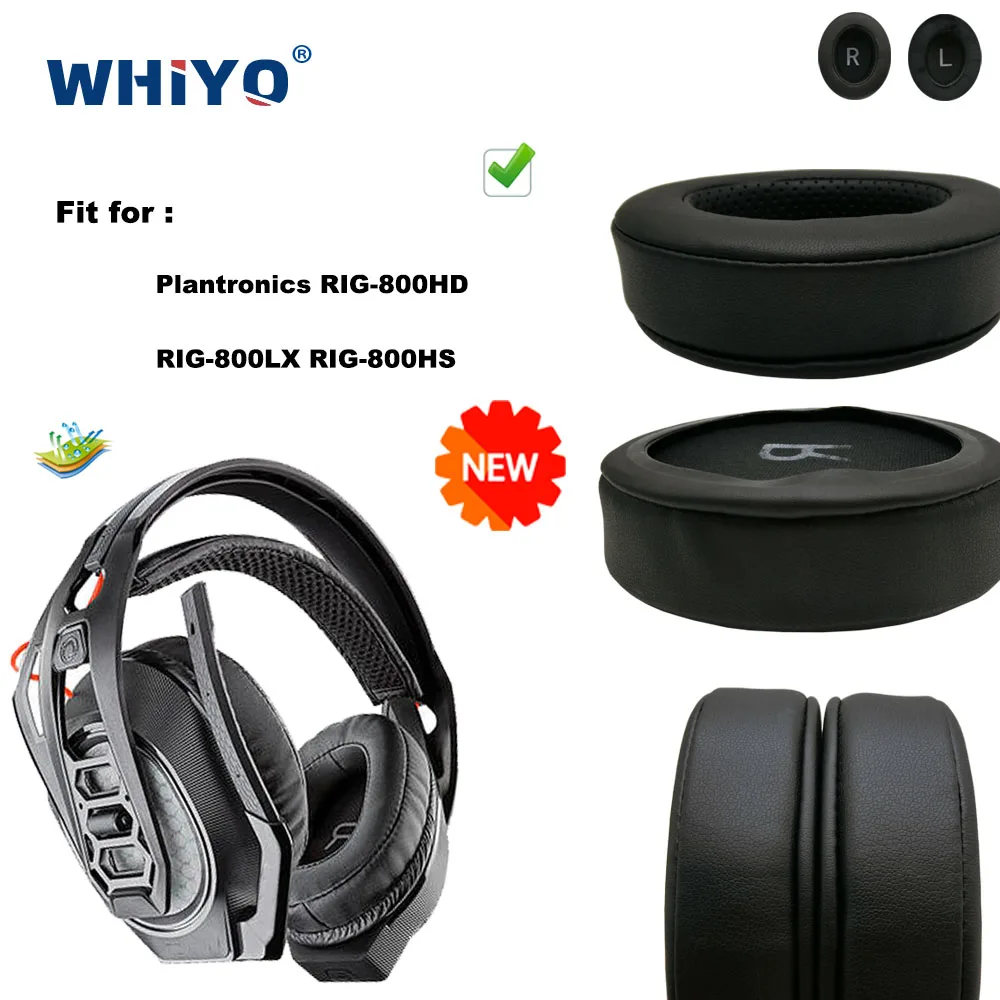 New Upgrade Replacement Ear Pads for Plantronics RIG 800HD 800LX 800HS Headset Parts Leather Cushion Earmuff Earphone