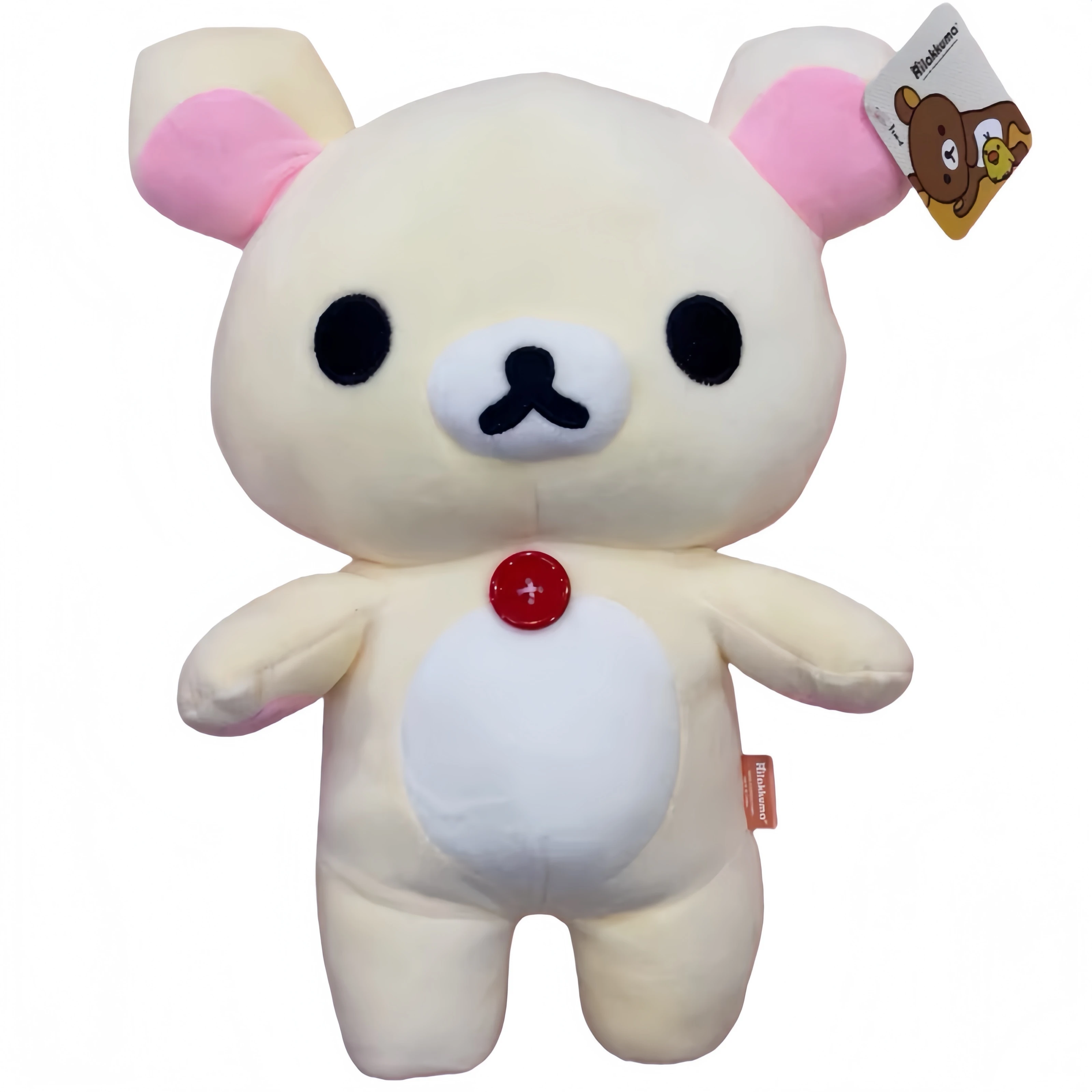 

Очаровательная белая плюшевая игрушка Рилаккума, кавайный аниме-медведь, мягкая игрушка-кукла, милые плюшевые медведи, игрушка для пары, подарок для девочек