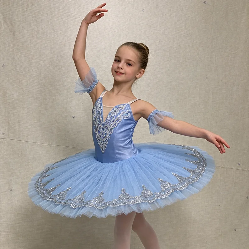 White silver Ballet tutu White Swan pancake dress for girl pre-professional stage costumes tutu Child ballerina adult BLST20032